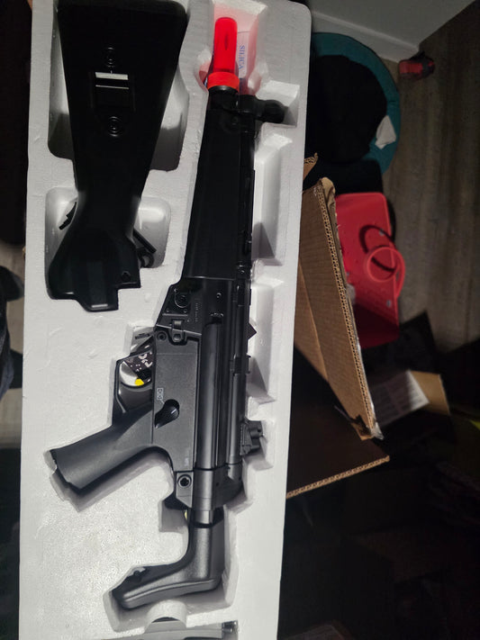 Used Elite Force H&K Competition Kit MP5 A4/A5 SMG AEG Airsoft Gun by Umarex (Color: Black)
