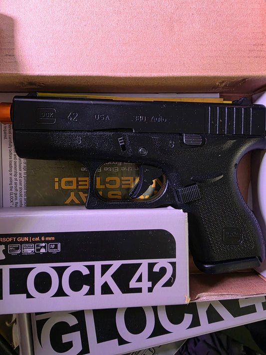 Used Elite Force Fully Licensed GLOCK G42 Gas Blowback Airsoft Pistol