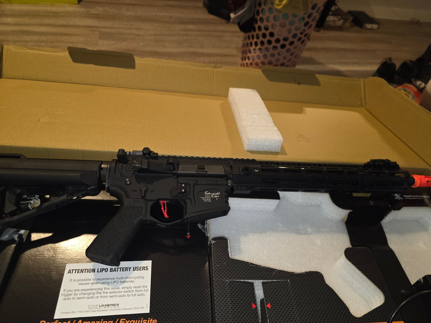 Used Elite Force/VFC Avalon Samurai Edge 2.0 M4 AEG Rifle w/ M-LOK Handguard