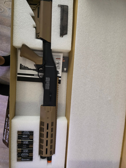 Used Elite Force GEN 2 Tactical Tri-Shot CO2 Powered Shotgun w/ M-LOK Handguard & Retractable Stock