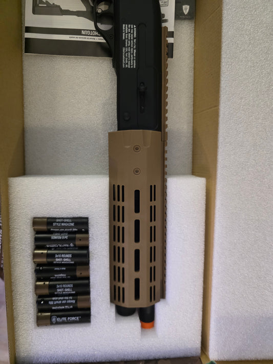 Used Elite Force GEN 2 Tactical Tri-Shot CO2 Powered Shotgun w/ M-LOK Handguard & Retractable Stock